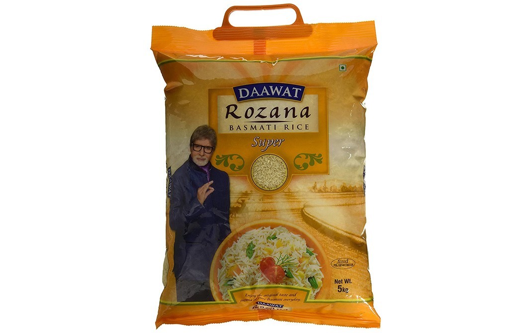 Daawat Rozana Basmati Rice Super   Pack  5 kilogram